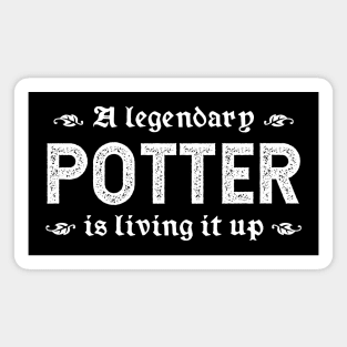 A Legendary Potter Is Living It Up Magnet